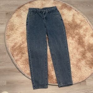 SHEIN Dark Blue Boyfriend Jeans